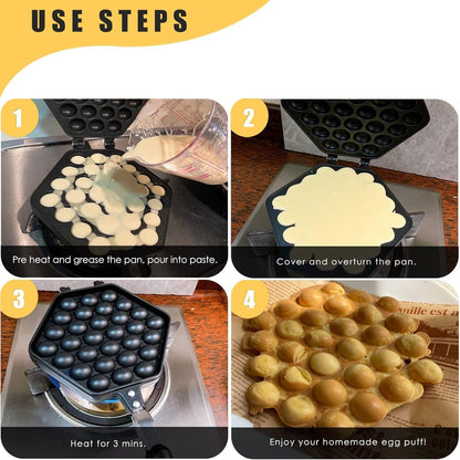 Bubble Waffle Maker Pan